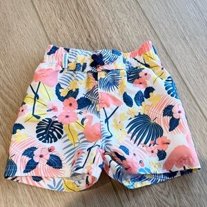 RuggedButts Tropical Flamingo pattern 6-12mo